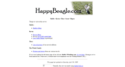 Desktop Screenshot of happybeagle.com